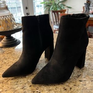 ‼️Brand New‼️ Never Worn, Black Suede Ankle Boots by Rouge
